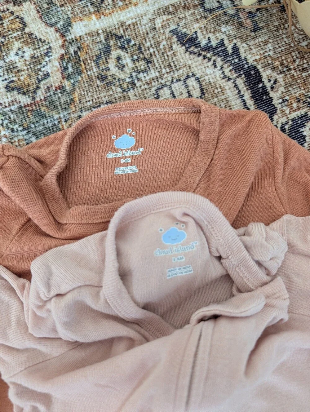 Baby girl  footed sleeper bundle 3-6m